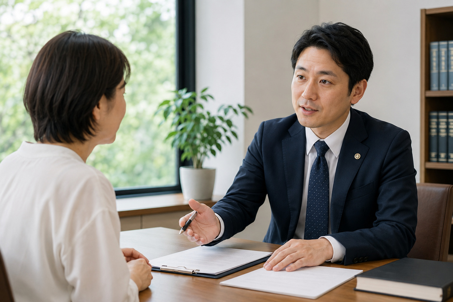 遺産分割協議に応じない相続人への対処法について弁護士に相談する女性